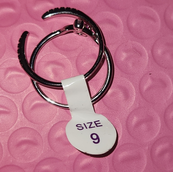 RBP6566 unspoken dreams bomb Party Ring size 9 2 seperate bands NWT fire opal - Picture 6 of 8